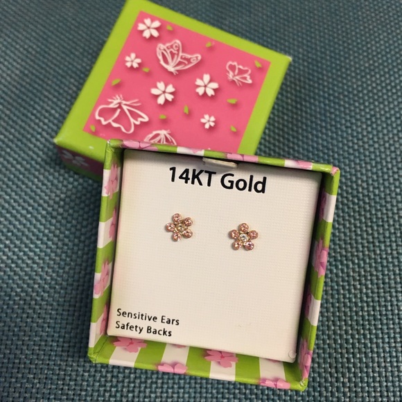 Other - Girls 14 it Gold Earrings